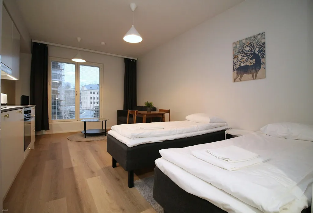 Camere da letto - Furnished Studio with Kitchen in Turku