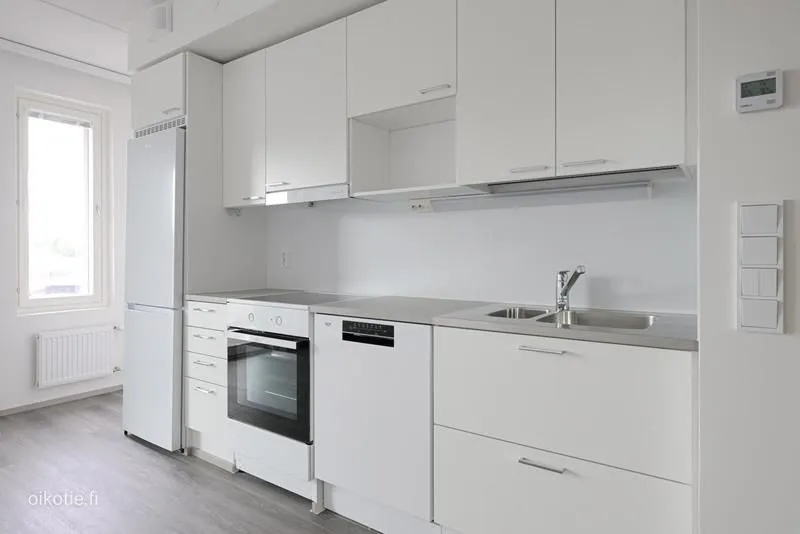 Köök - Modern Apartment with Glazed Balcony in Espoo