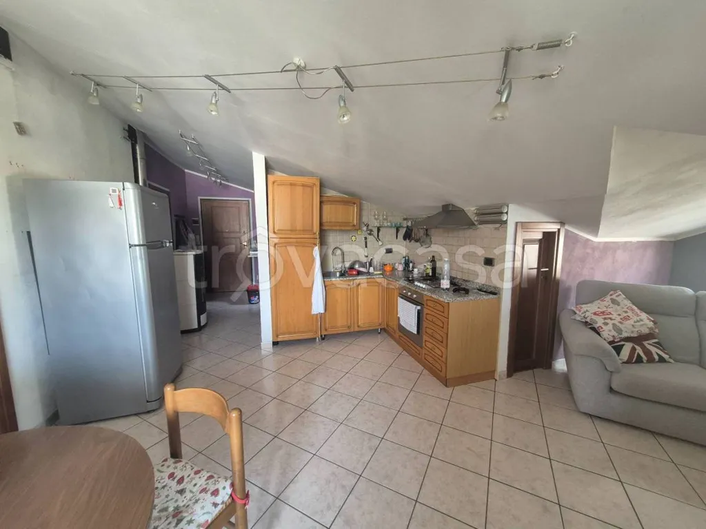 Cuisine - Mansard Apartment with Balcony in Beinette