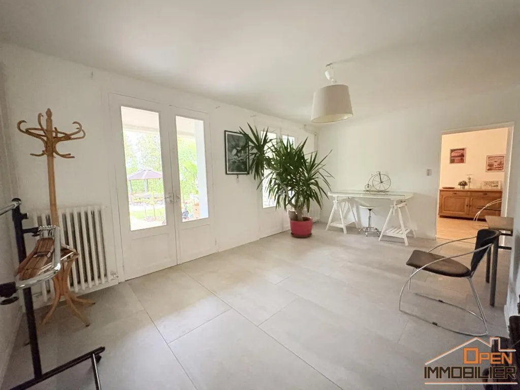 Living Room - House with Pool and Garden in Gourdon