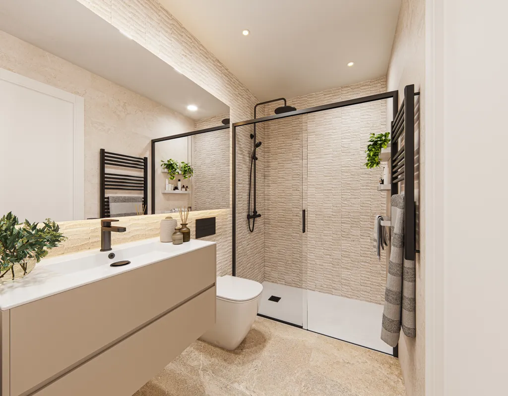 Salles de bain - Apartment with Pool and Sea View in Torrevieja