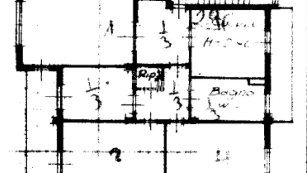 Plan - Quadrilocale with Balcony in Carpi