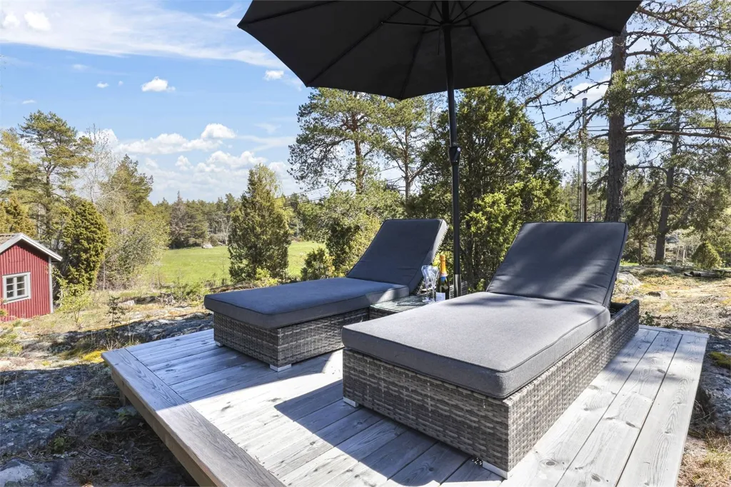 Terrasse - Cottage with Sea Access in Gräsö, Norrboda