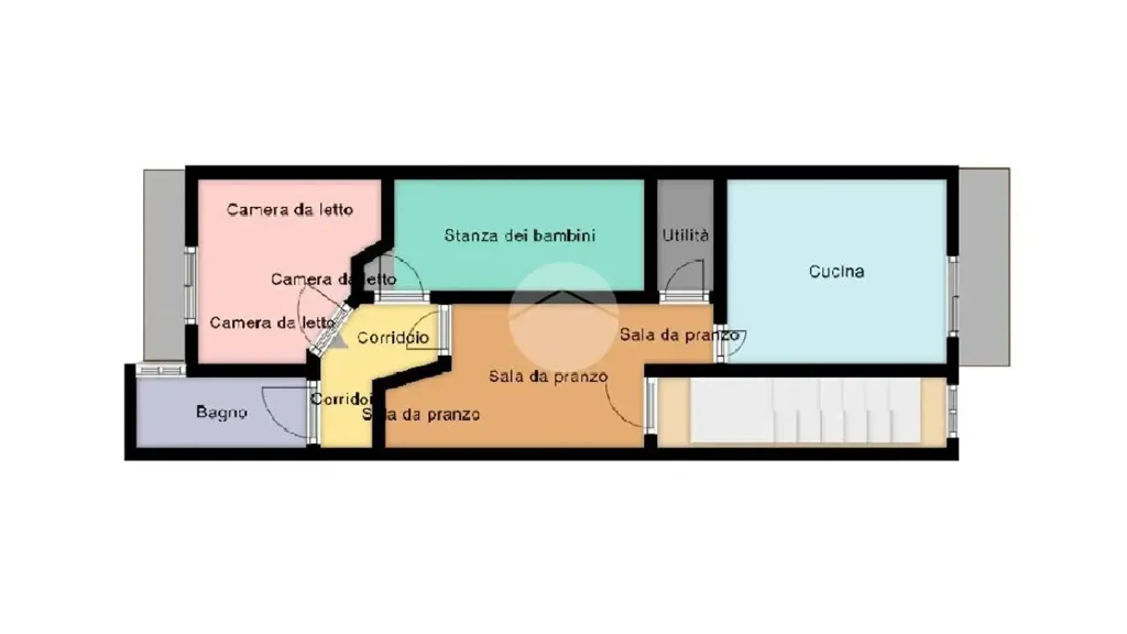 Plan - Semi-detached House with Terrace in Lucera