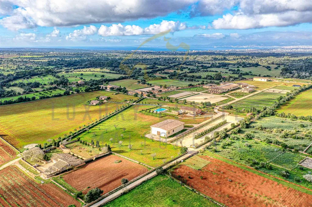 Vue aérienne - Equestrian Estate with Hotel License in Mallorca