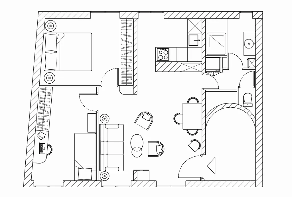 Plaan - 2-Bedroom Apartment with Potential in Paris 17th