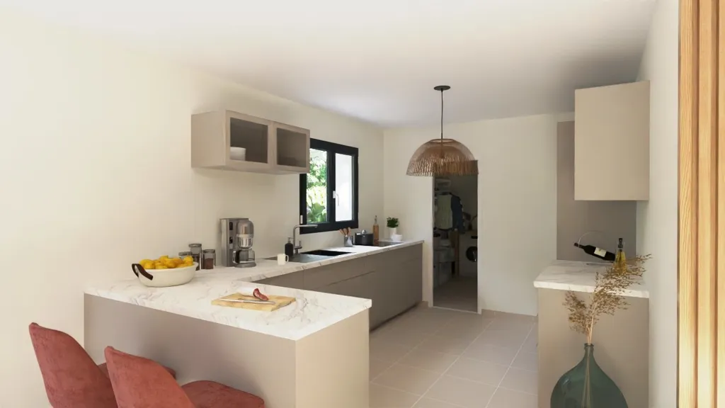 Maison Moderne avec Jardin dans un Quartier Paisible