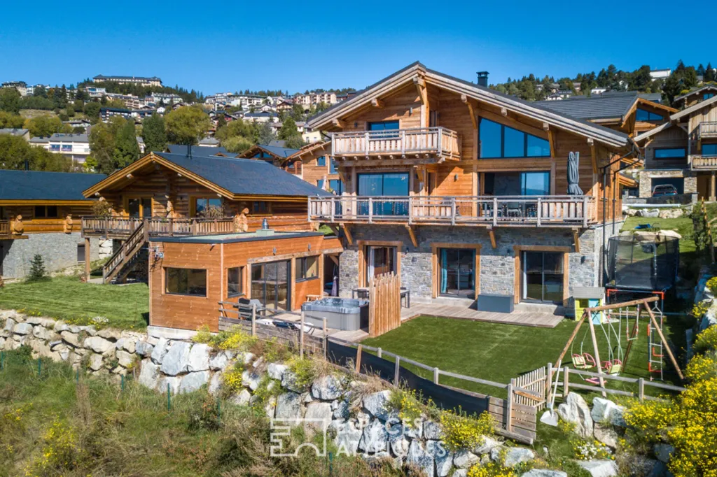 Vue aérienne - Chalet de Prestige avec Vue Montagne à Font-Romeu-Odeillo-Via