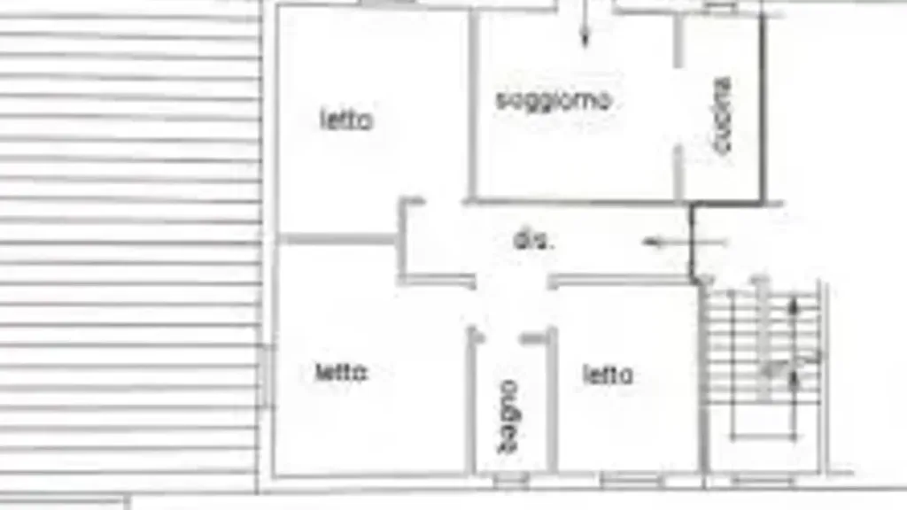Plaan - Rustic-Style Apartment with Private Garden in Cervia