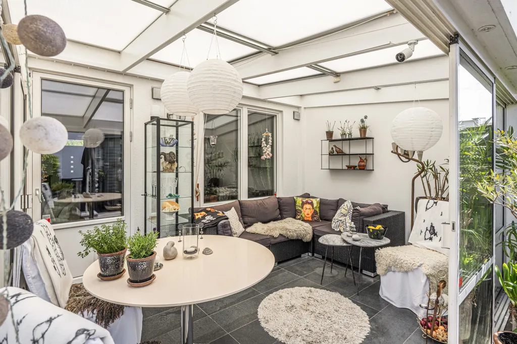 Terrasse - Seaside Townhouse with Garden in Strandstaden