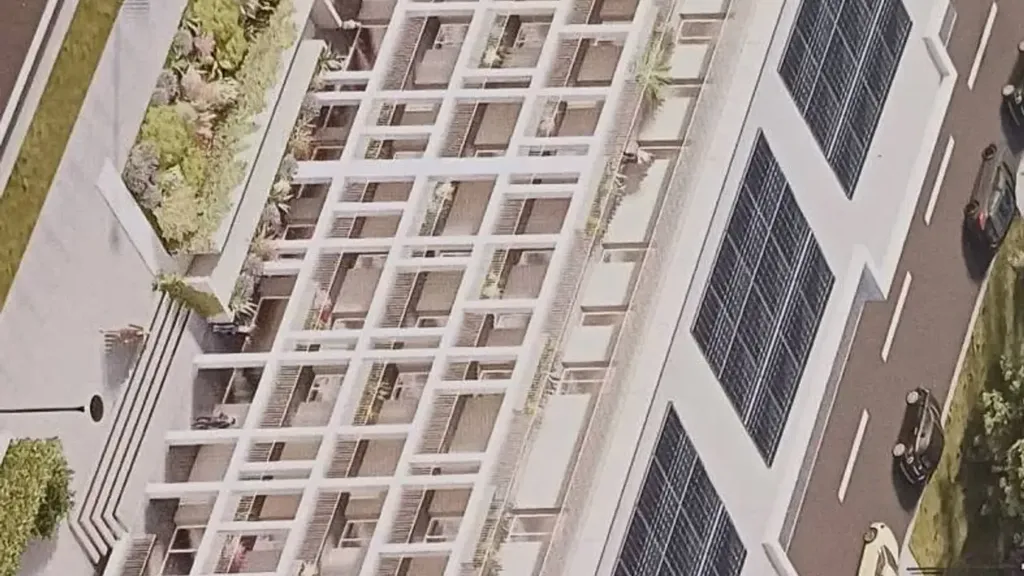 Vue aérienne - Modern Apartment with Balcony in Florence North