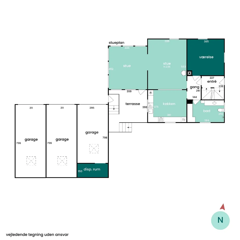 Plaan - Villa with Two Kitchens in Kolding