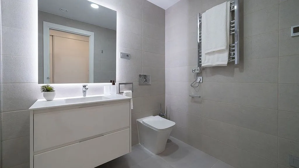 Salles de bain - Apartment with Pool and Terrace in Benidorm