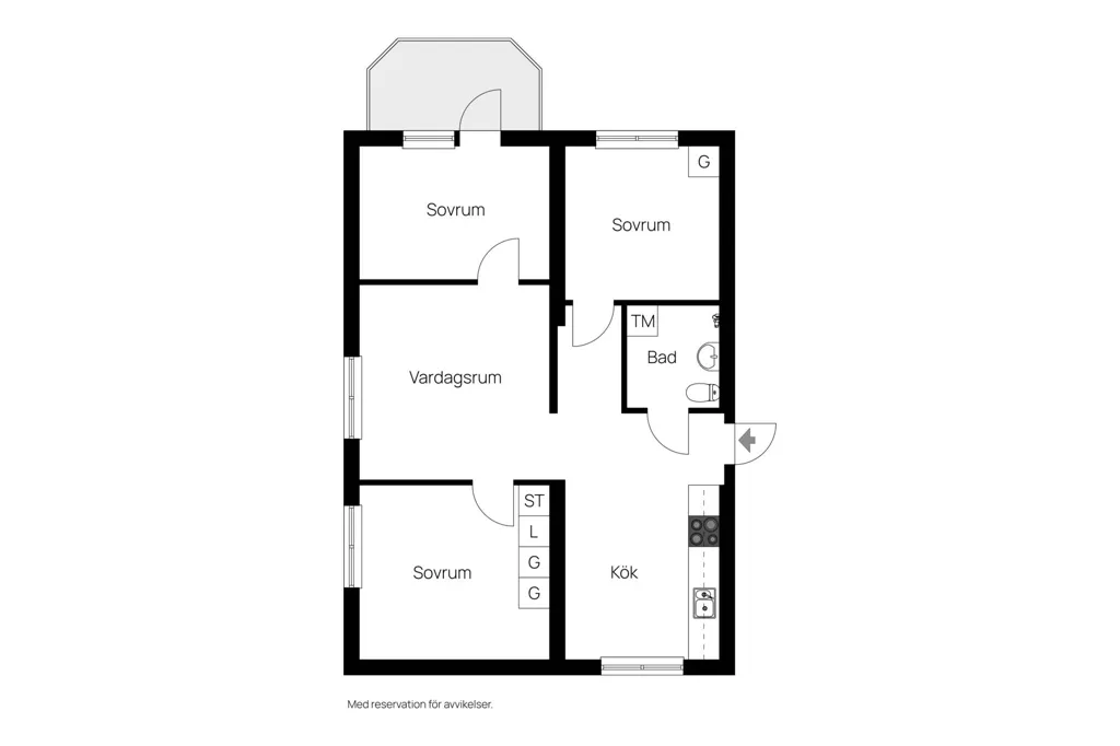 Plaan - 4-Room Apartment with Gable in Västerås