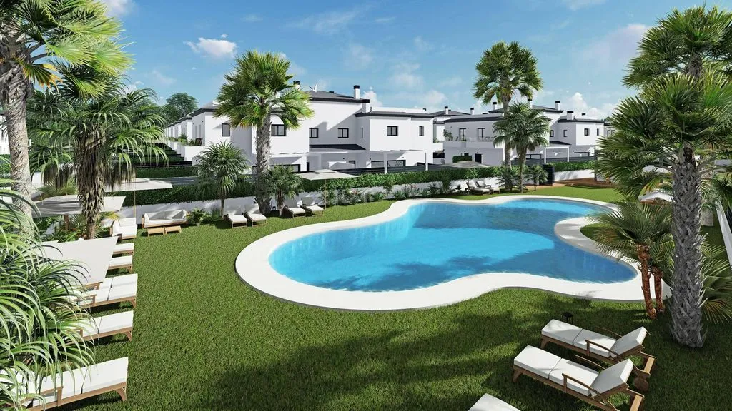 Piscine - Luxury Semidetached House with Pool in Gran Alacant