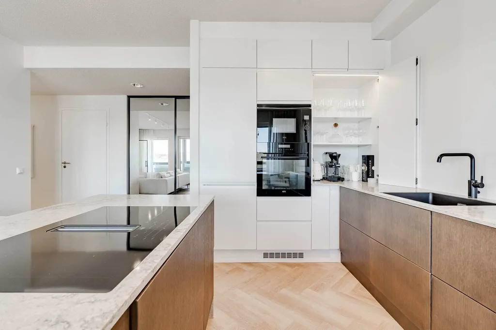 Kitchen - Renovated Apartment with Sea View in Pirkkala