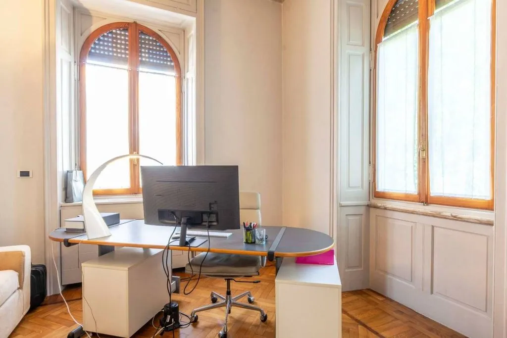 Office - 1920s Villa with Garden in Vigevano Centre