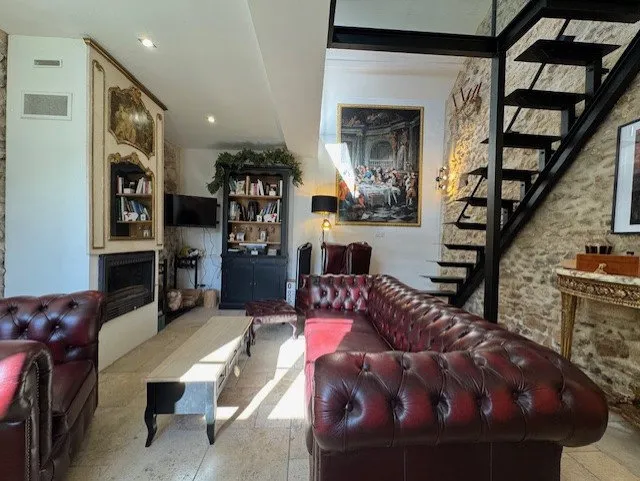 Living Room - Rustic Stone Barn in Quiet Village