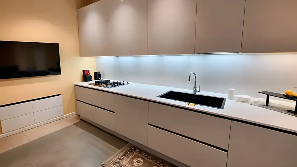Cuisine - Rear-Attached Villa with Private Garden in Treviso