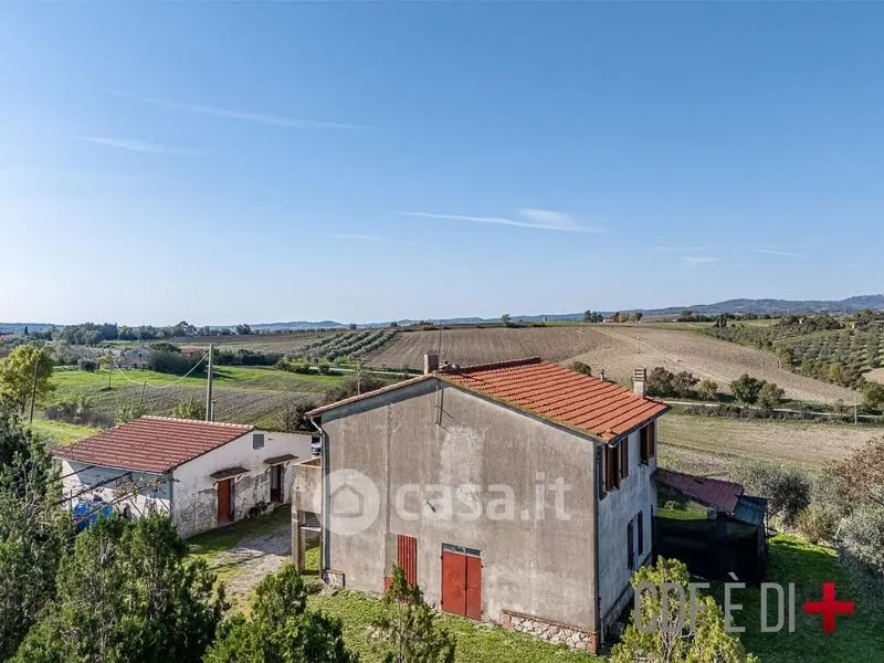 Aerial - Rustic Casale with Panoramic Views in Scansano