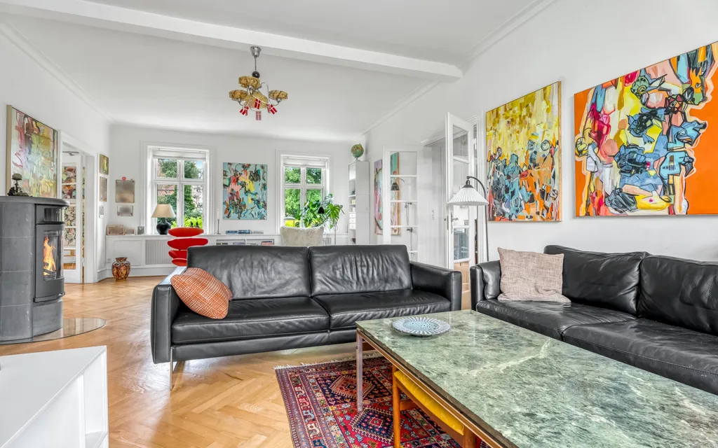 Séjour - Rustic Redbrick Villa with Garden in Nakskov