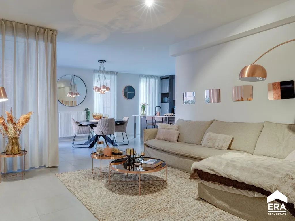 Séjour - Appartement Moderne au RDC avec Terrasse à Genk