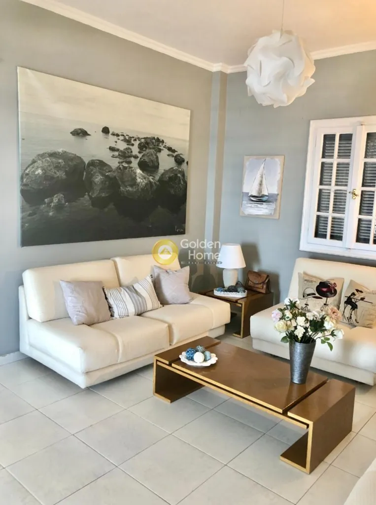 Living Room - Sea View Apartment in Hermoupolis, Syros