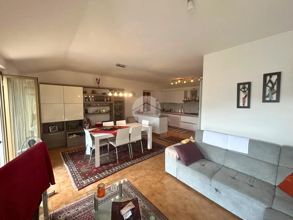 Living Room - Independent House with Panoramic View in Vigolo