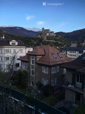 Balcony - Apartment with Balcony in Sion Centre