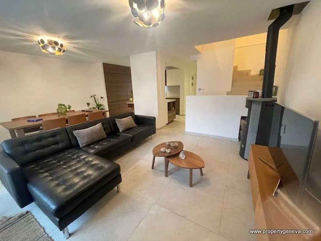 Séjour - Maison de Luxe avec Terrasse à Ferney-Voltaire