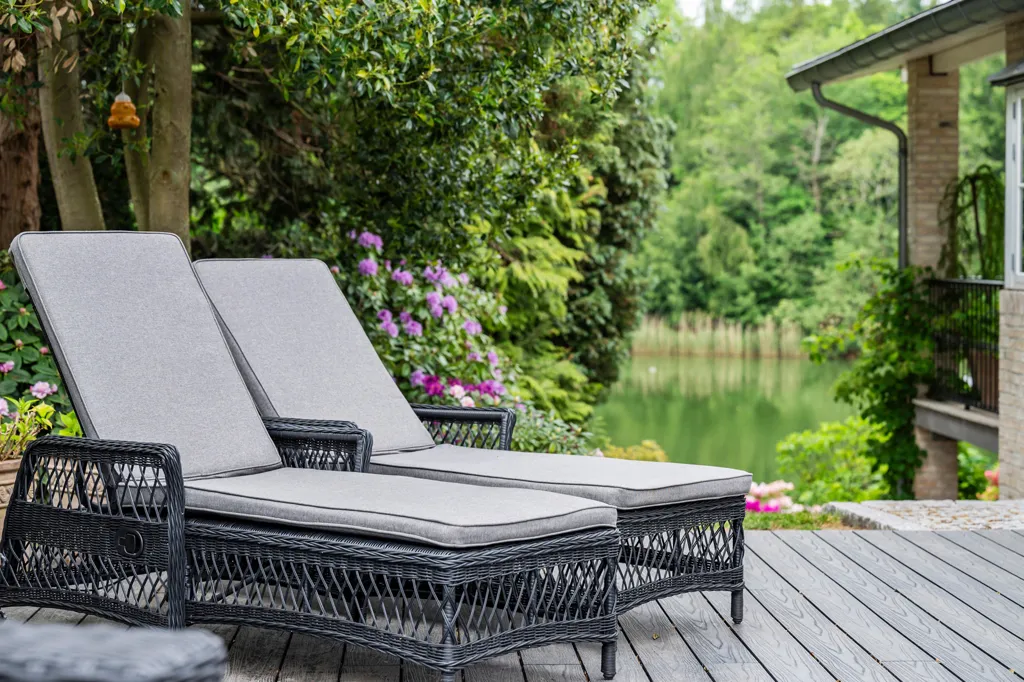 Terrasse - Villa with Garden Pool in Hørsholm