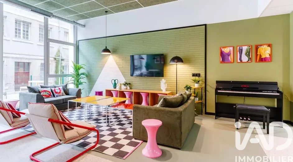 Séjour - Studio Neuf dans Quartier Dynamique à Nancy