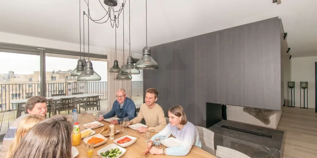 Söögituba - Penthouse with Sea View in Mariakerke