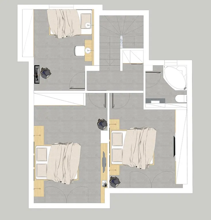 Plan - Detached House with Mountain View in Thessaloniki