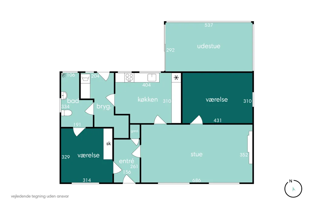 Plan - Villa with Workshop in Stenstrup