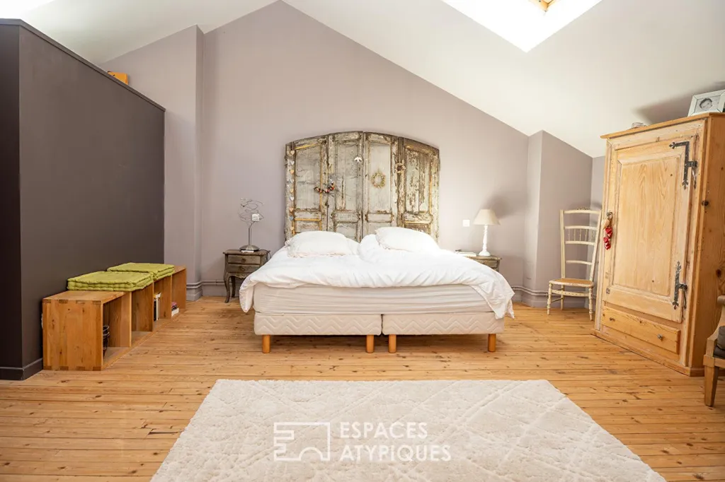 Chambres - Maison Bourgeoise avec Piscine en Centre-Ville à Valence