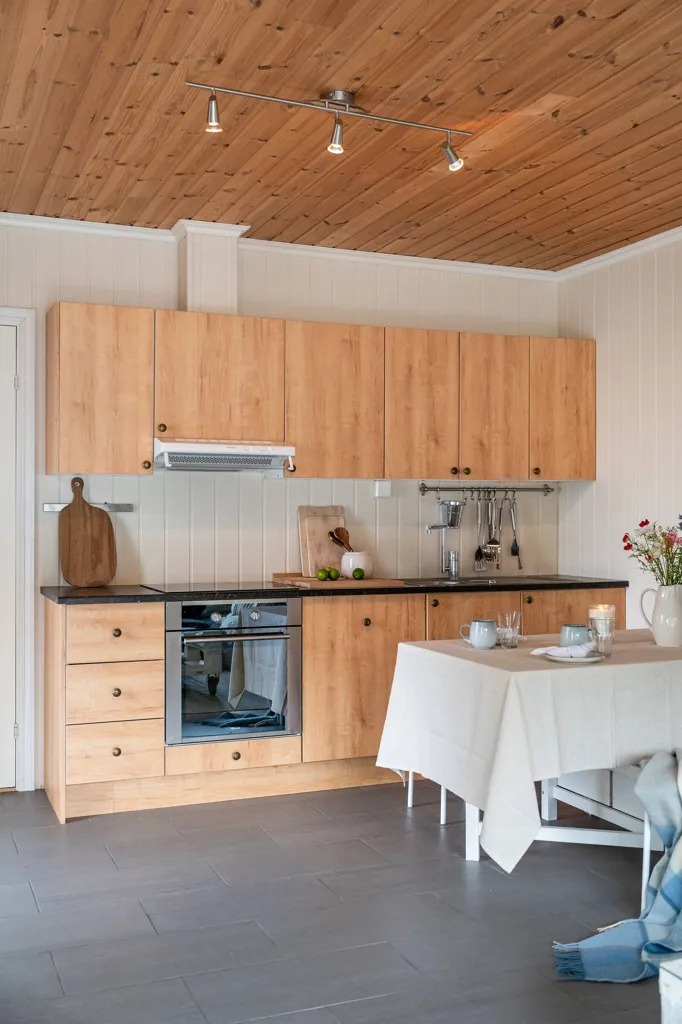 Köök - Naust with Sea View in Ølen