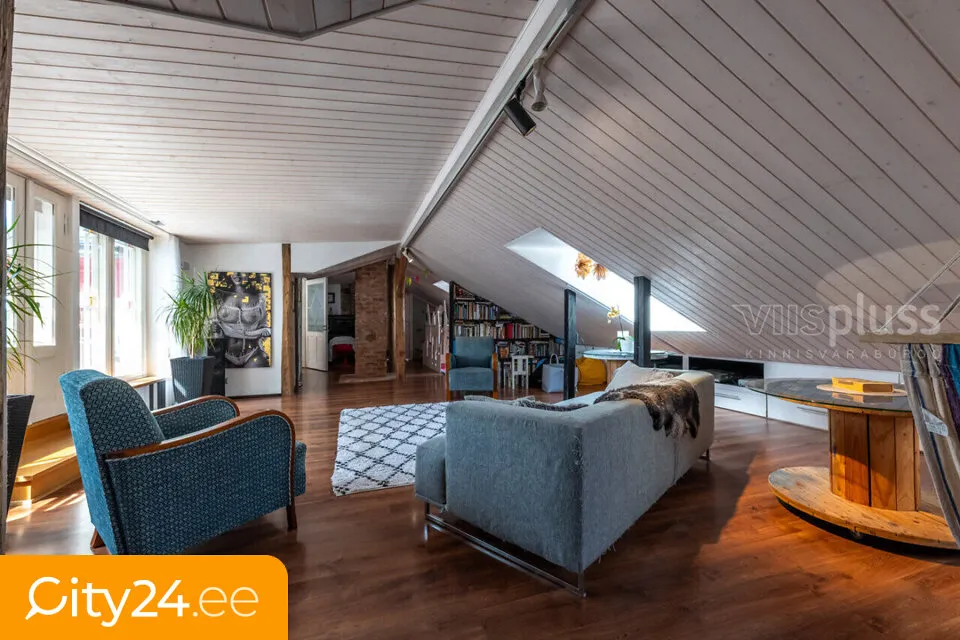 Pièces - Attic Flat with Terrace in Tartu Centre