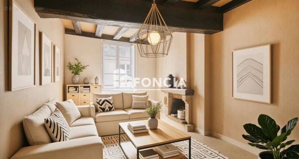 Séjour - Appartement F2 avec Charme dans l'Hypercentre