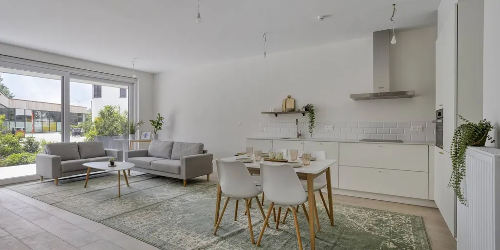 Séjour - Appartement avec vue parc à Boom