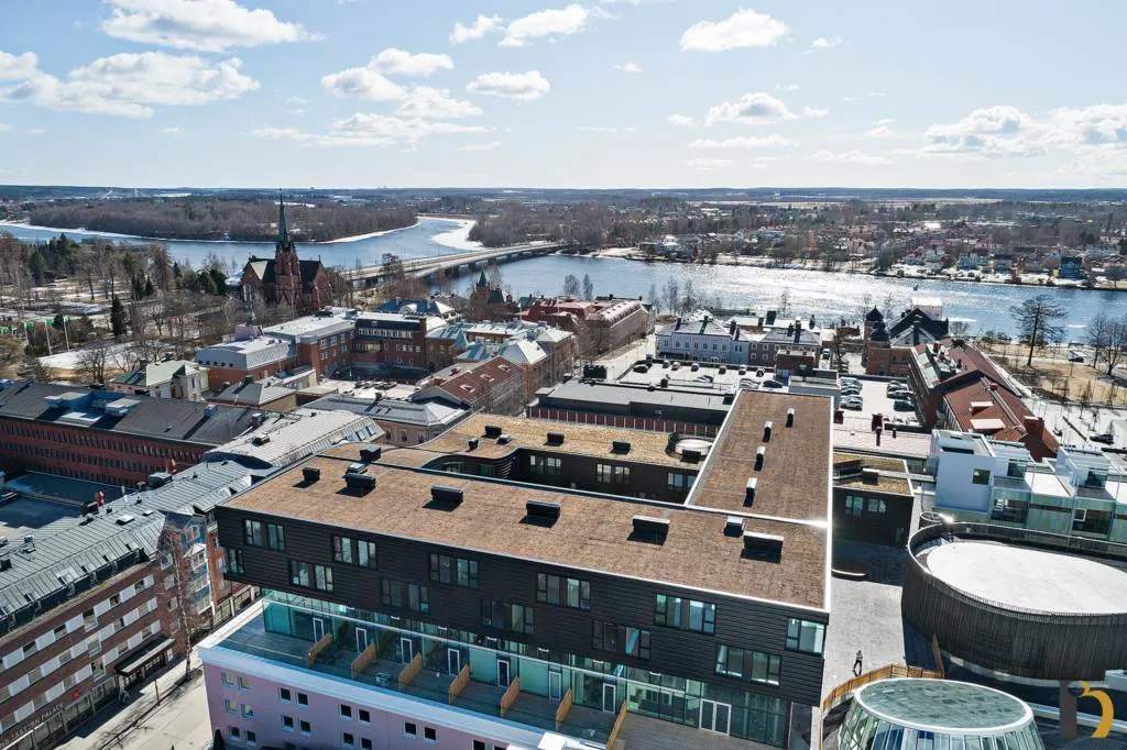 Vue aérienne - Penthouse with Terrace in Umeå