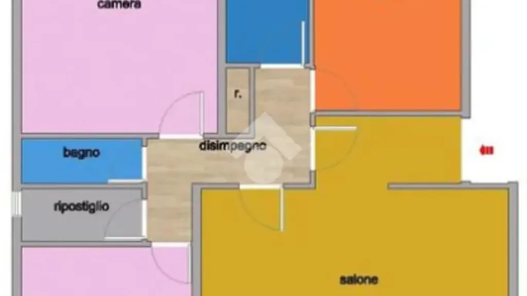Plan - Apartment with Balcony in Palermo