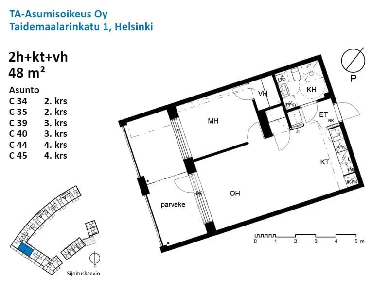 Plaan - Flat with Balcony in Kaarela, Helsinki