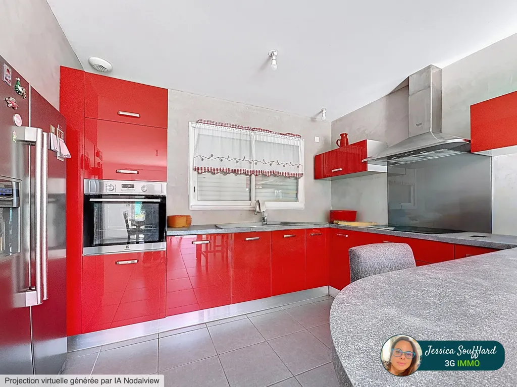 Köök - Contemporary Flat with Terrace in Amou