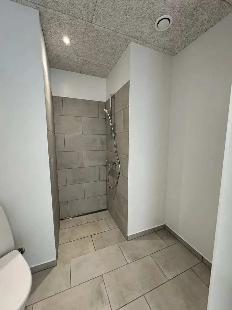 Salles de bain - New 5-Bedroom Apartment with Balcony in Store Heddinge