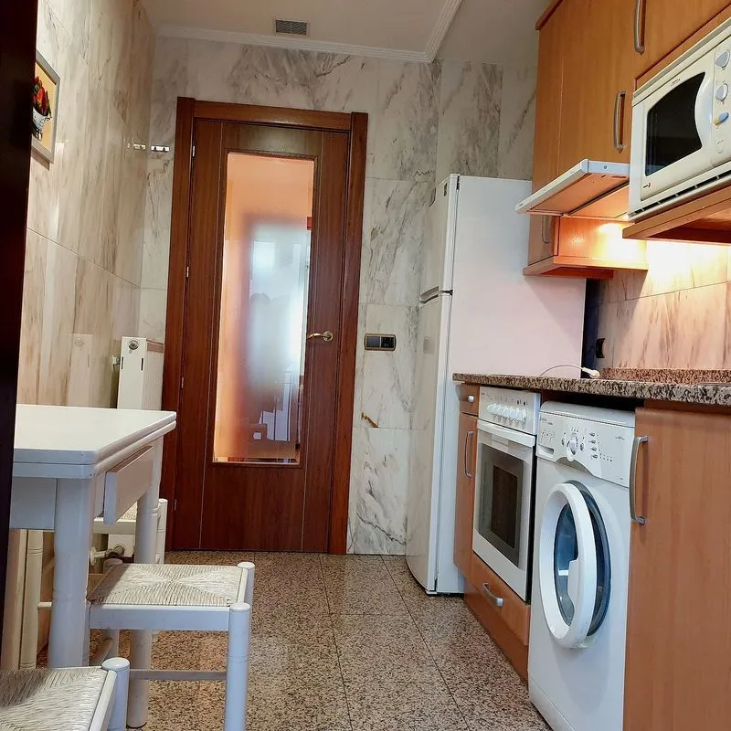 Cuisine - 1-Bedroom Flat with Terrace in Gran Capitán
