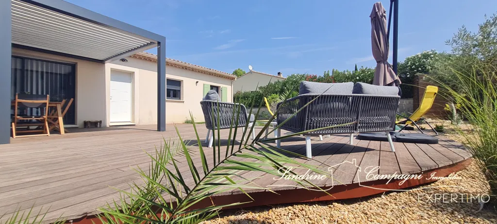 Terrasse - Villa T4 avec Piscine à Sablet