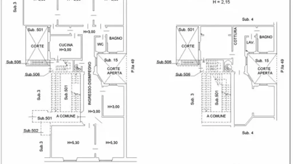 Plan - Historic Luxury Apartment in Florence