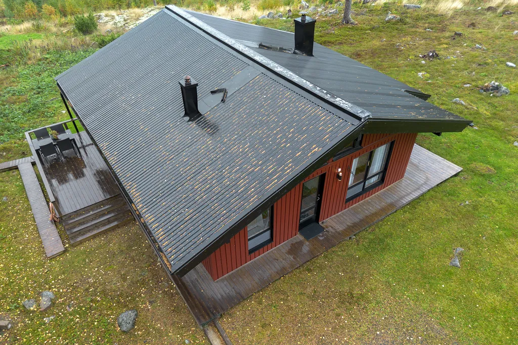 Vista aérea - Cottage with Fireplace in Råneå