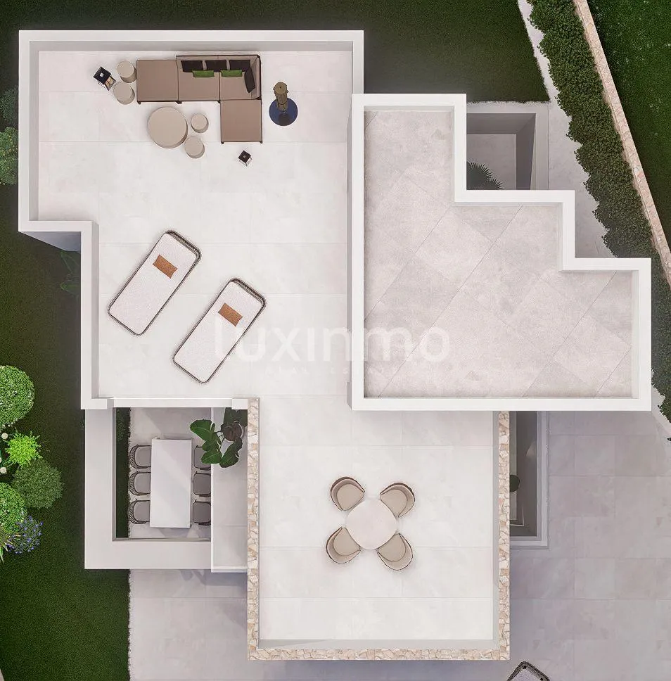 Vue aérienne - Modern Villa with Sea Views in Finestrat